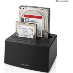 NEDIS N HDDUDB3210BK - Estación de acoplamiento, USB 3.2 Gen1, USB tipo a, 2.5 /