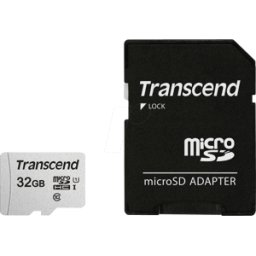 TS32GUSD300S-A - Tarjeta de memoria microSDHC 32GB, Transcend 300S-a, clase 10