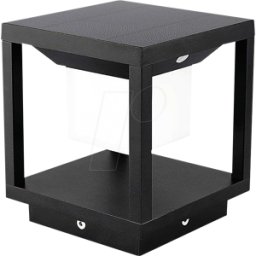 V-TAC VT-6805 - Luz solar LED con sensor de movimiento, 3000 K, negro, IP65
