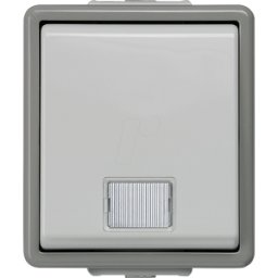 SIEMENS SIE 5TA4700 - Superficie DELTA IP44, gris oscuro / gris claro interruptor de c