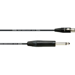 CPI 1 FP-RT 3 - CORDIAL XLR hembra pequeña de 3 pines, jack de 6,3 mm mono, 1,00