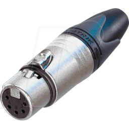 NEUTRIK NC5FXX - Conector de cable XLR, 5 pines, plata, niquelado