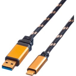 ROLINE GOLD ROLINE 11029013 - Cable USB 3,0, Un macho a C macho, 1,0 m..