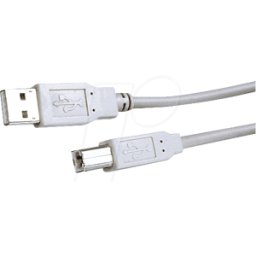 S-CONN AK 672/2-3,0 SC - Cable USB 2.0, conector macho A - B de alta velocidad, 3 m