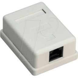 GOOBAY 77632 - Caja de conexiones RJ45 de 1 puerto, CAT.6, UTP