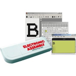 DISPLAY VISIONS EA FONTSTICK - Colección de juegos de caracteres, módulo EA DOG, memoria USB