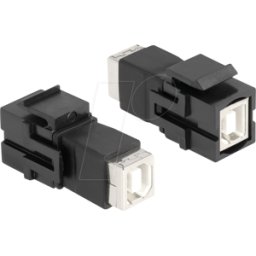 DELOCK 86600 - Módulo Keystone de conector USB 2.0 Tipo-B negro