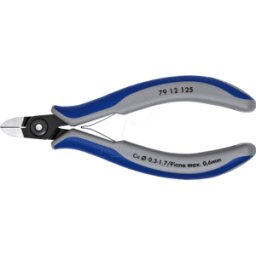 KNIPEX KN 79 12 125 - Alicates de corte diagonal para electrónica de precisi&oa