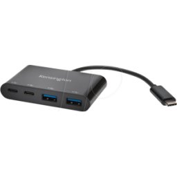 KENSINGTON KENS K39124EU - Concentrador de 4 puertos USB 3.0, 2x a, 2x C, cable de conexi&o