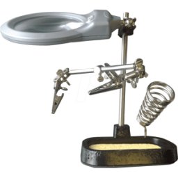 ZHONGDI HALTER ZD-10MB - Soporte de platina, con lupa LED, con soporte, mano que ayuda