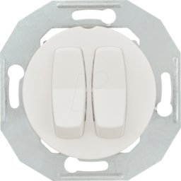 ELSO WDE011016 - Interruptor de serie con placa central, blanco, UP, Renova