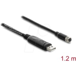 NAVILOCK 61266 - Cable de conexión GNSS, USB 2,0 Tipo-A > enchufe M8, resistente
