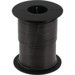 ECON CONNECT ECON KL025SW50 - t Alambre de cobre trenzado 0.25qmm bobina negra 50m
