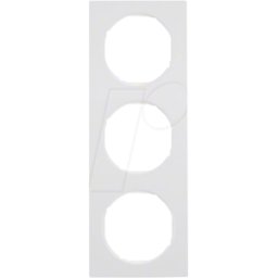 BERKER 10132289 - Marco triple R.3 blanco polar, brillante