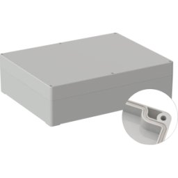 BOX4U 5U250300 - Carcasa industrial, 300 x 230 x 85 mm, IP65, gris claro