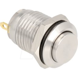 DELOCK 20983 - Pulsador de acero inoxidable, M12, 2 conexiones por soldadura, I