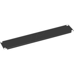 VALUE 26990299 - Placa ciega de 19" 2U, negra