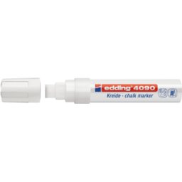 EDDING 4090WS - Marcador de tiza, 4-15 mm, blanco