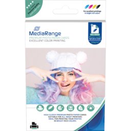 MEDIARANGE MR INK104 - Tarjetas de papel fotográfico de 100 x 150 mm, 220 g/m²,