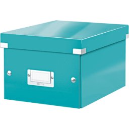 LEITZ 60430051 - Caja de archivos C&S; WOW azul hielo pequeño