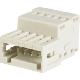 WAGO 733-205 - Conector macho CAGE-CLAMP, Micro, RM 2,5, 5 vías