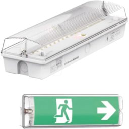 ENOVALITE ELED 200100-8H - Luz de escape DEL LED, luz de emergencia, montada en la pared, I