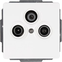 KOPP EL VEN 924829088 - Toma de antena - triple, VENECIA, blanco puro