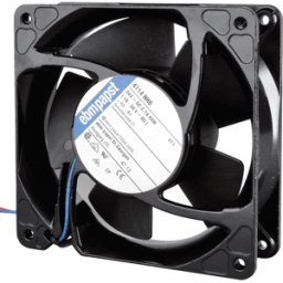 EBM-PAPST PAPST 4114 NH6 - Ventilador axial, 119 x 119 x 38 mm, 24 V CC, rpm: 8400