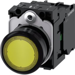 SIEMENS ACT02 0AB30-1BA0 - Pulsador luminoso, 1 no, amarillo, redondo