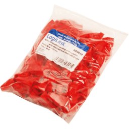 LOGILINK MP0010 - Funda de protección de pandeo modular de 100 uds. rojo