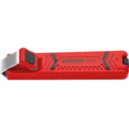 KNIPEX KN 16 20 16 SB - Herramienta pelacables, 130 mm, para cables redondos, 4,0-16,0 m