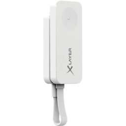 XLAYER 220559 - Cargador inalámbrico, 3-en-1, Power Stick, 1x USB-C, blan