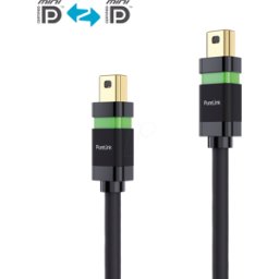 PURELINK PURE ULS2200-020 - MiniDP 1,2 macho a macho, Ultimate serie, negro, 2,0 m..