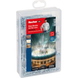 FISCHER BEFESTIGUNGSSYSTEME FD 562929 - Meisterbox-PowerFast II SK TG/VG TX, 222 piezas