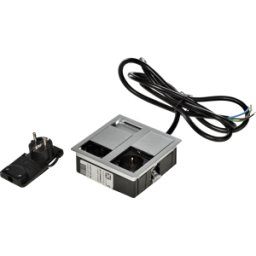 KOPP VHIT 939630013 - VersaHIT dual - 2 tomas con puesta a tierra, acero inoxidable pu