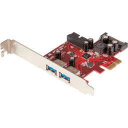 STARTECH.COM ST PEXUSB3S2EI - Tarjeta PCIe, 2 interno 2 puerto externo USB 3,0, perfil bajo op