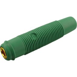 HIRSCHMANN TEST & MEASUREMENT KUN 30 AU GN - Acoplamiento, 4 mm , hasta 2,5mm², bañado en oro, verde