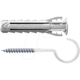 FISCHER BEFESTIGUNGSSYSTEME FD 567834 - Pasador + gancho redondo, SX Plus 6x30 RH N K, 4 piezas