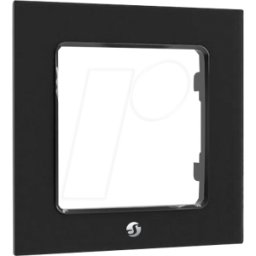 SHELLY WF1 B - Marco de interruptor de pared SHELLY, negro, 1 velocidad