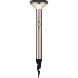 OPTONICA OPT 9332 - Luz solar LED, barra de tierra, plateada, IP44, detector de movi