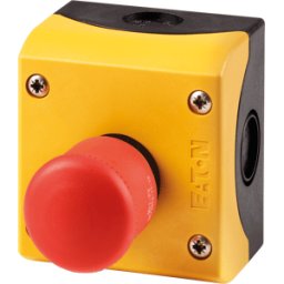 EATON 216525 - Botón de parada/parada de emergencia, 1 NO y 1 NC