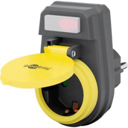 GOOBAY GB 41266 - Enchufe de seguridad, protegido contra salpicaduras de agua