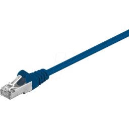 GOOBAY 50160 - Cable de red F/UTP Cat.5e de 3 m, azul, RJ45