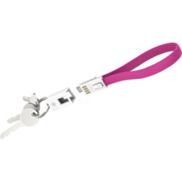 XLAYER 214002 - Sincronizar & cargar llavero, Micro-B, 0,2 m, rosa