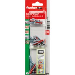 FISCHER BEFESTIGUNGSSYSTEME FD 545752 - DUOPOWER 5/6/8 S K, 17 PIEZAS