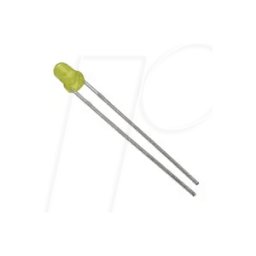 WÜRTH WUE 151051YS0400 - LED de 5 mm, con cable, amarillo, 300 mcd, 40°.