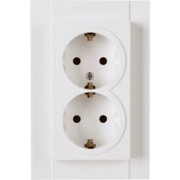 KOPP EL 07 929529008 - Toma de corriente - doble, HK07, blanco puro