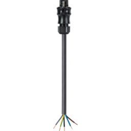 WIELAND RST20I5 KSS 3 - Cable RST Classic 20i5, enchufe > extremos libres negro