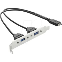DELOCK 67345 - Cable de conexión USB 5 Gbps con soporte de ranura USB Tipo E cl