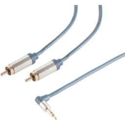 SHIVERPEAKS SHVP 30841 - Cable de audio, conector de 3,5 mm a 2x cinch, 0,75 m..